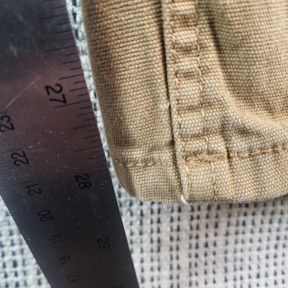 Ridgecut Toughwear Pants Mens 34x32 Brown Canvas Carpenter Work Utility Stretch - Picture 4 of 10